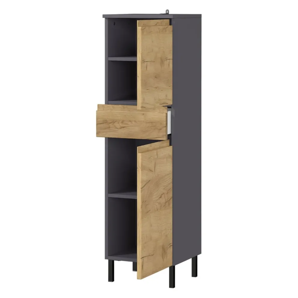 MID.YOU Midischrank Salinas grandson-eiche-nb., graphit