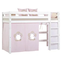 Hoppekids Mittelhochbett Einlegerahmen HS-Luxury weiss New
