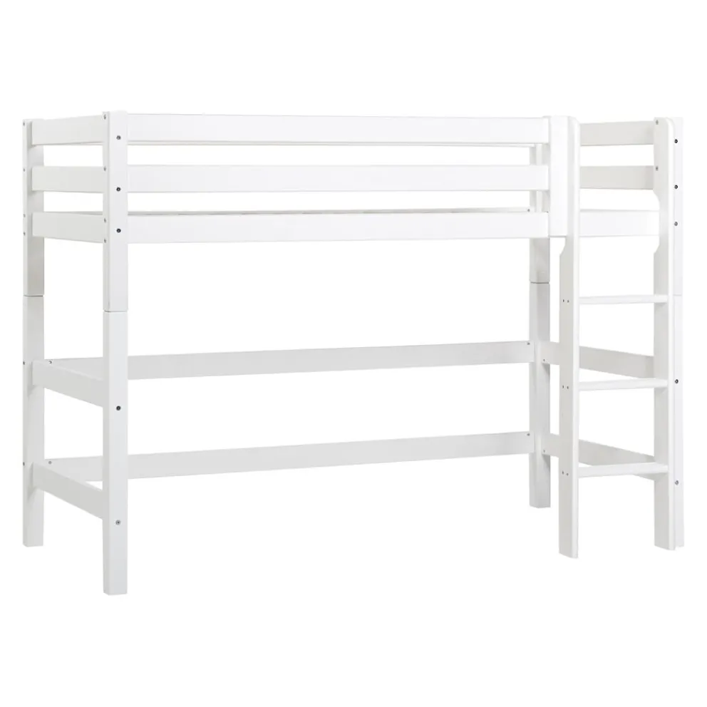 Hoppekids Mittelhochbett Einlegerahmen HS-Luxury weiss New