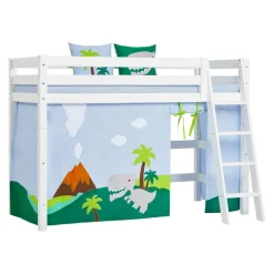 Hoppekids Mittelhochbett Einlegerahmen HS-Luxury weiss New