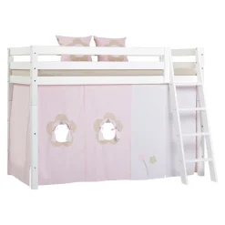 Hoppekids Mittelhochbett Einlegerahmen HS-Luxury weiss New