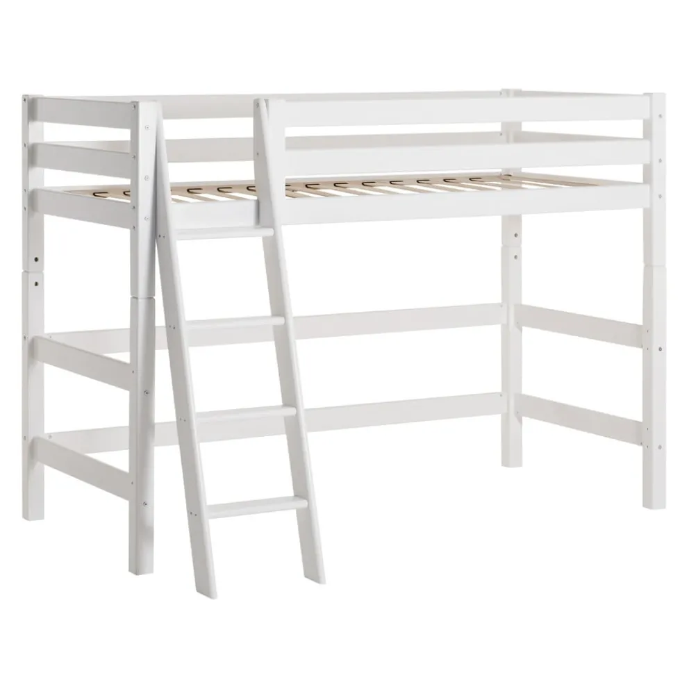 Hoppekids Mittelhochbett Einlegerahmen HS-Luxury weiss New