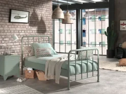 MID.YOU Nachttisch Bronxx Grey/Mint Hot