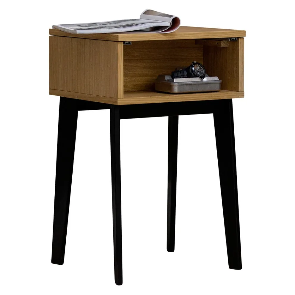 JENSEN Nachttisch Charon schwarz New