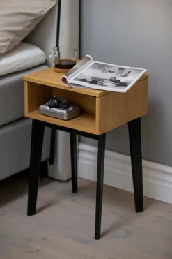 JENSEN Nachttisch Charon schwarz New