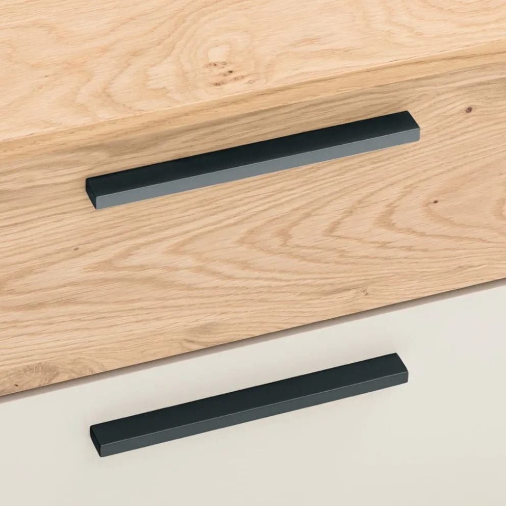 Dieter Knoll Nachttisch Gandino anthrazit, eichefarbig, sand Outlet