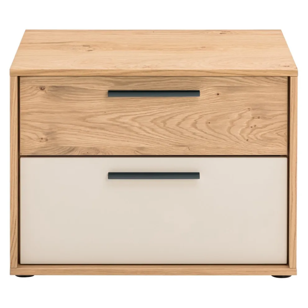 Dieter Knoll Nachttisch Gandino anthrazit, eichefarbig, sand Outlet