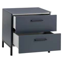 BYYU Nachttisch Garda 7015 schiefergrau New