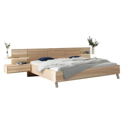 VALDERA Nachttisch Lana eschefarbig Clearance