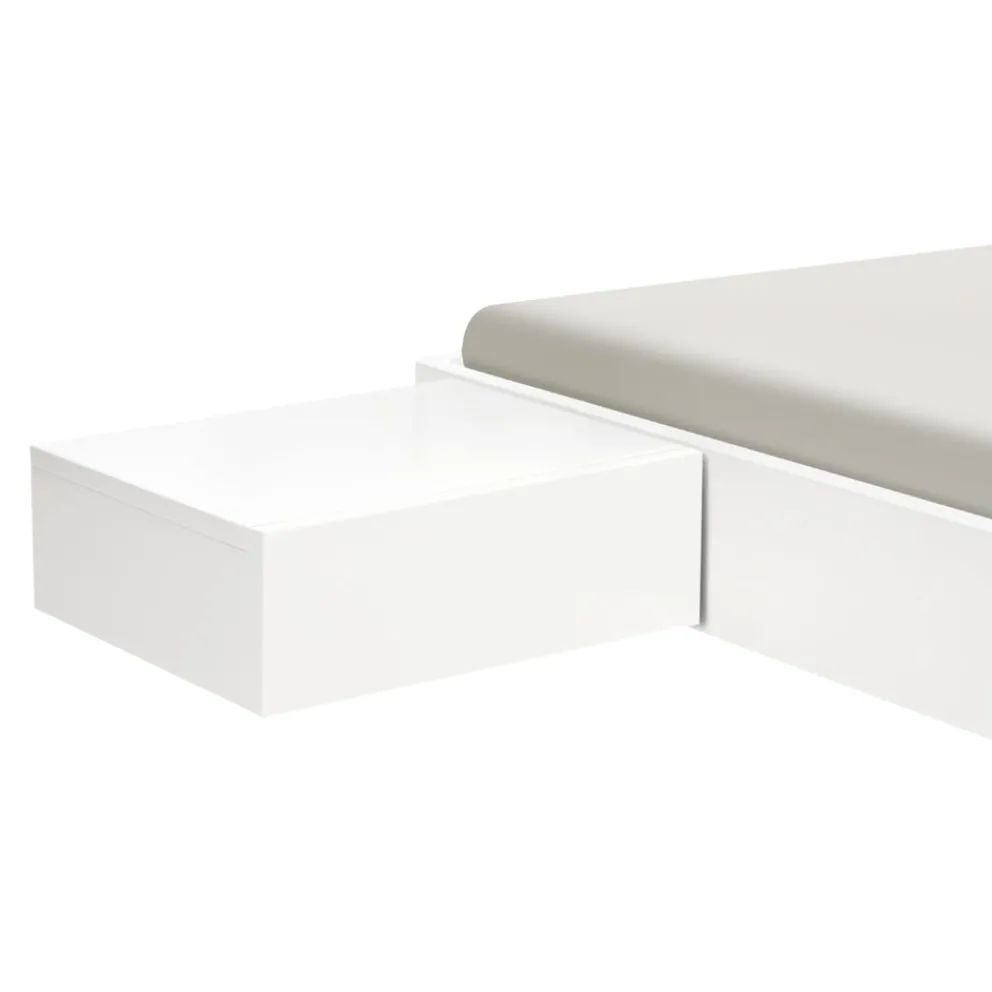 HASENA Nachttisch Legno 10 Buche weiss deckend New