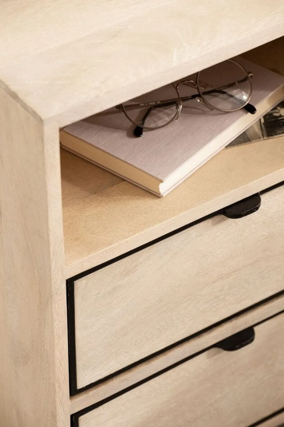 MID.YOU Nachttisch Mango hellbraun Outlet