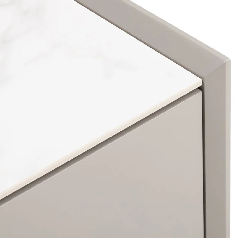 Johann Jakob Nachttisch Melamor taupe Clearance
