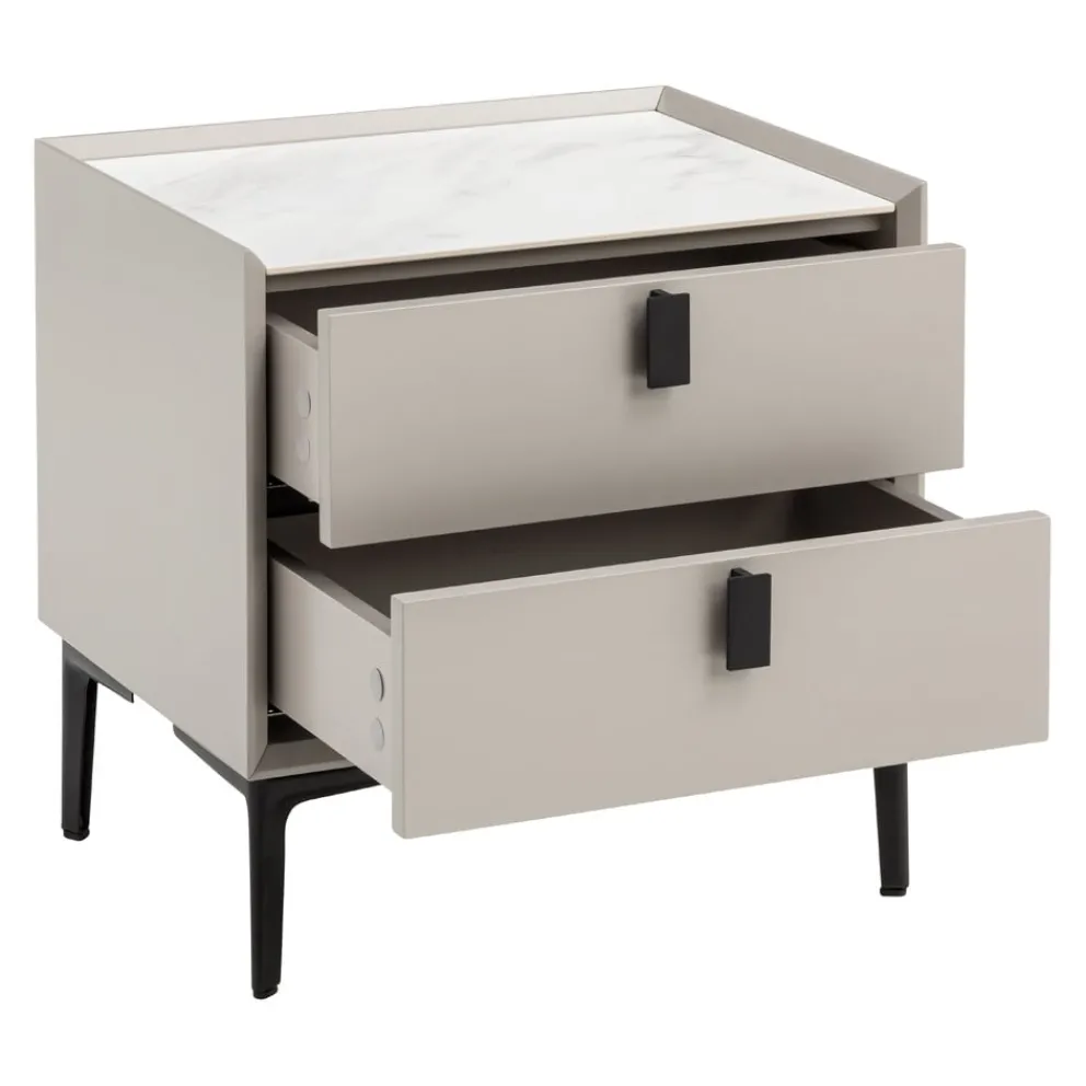 Johann Jakob Nachttisch Melamor taupe Clearance