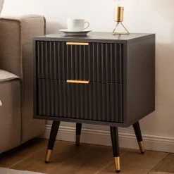 MID.YOU Nachttisch Modern schwarz Hot