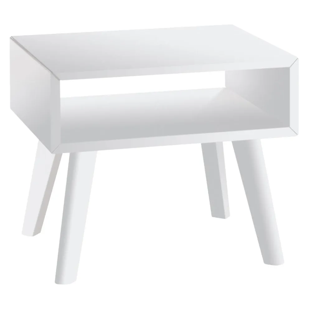 HASENA Nachttisch Simona 10 Buche weiss deckend Outlet