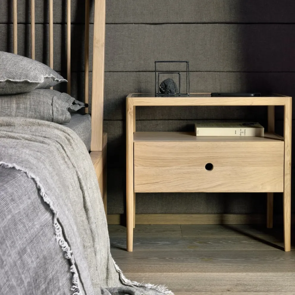 Ethnicraft Nachttisch Spindle eichefarbig Discount