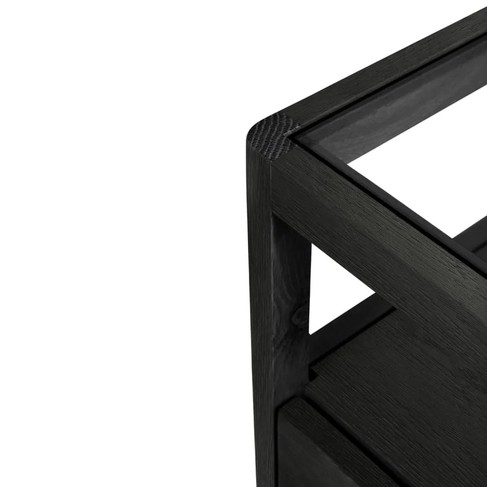 Ethnicraft Nachttisch Spindle schwarz Sale