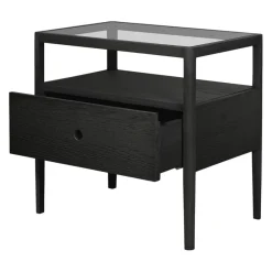 Ethnicraft Nachttisch Spindle schwarz Sale