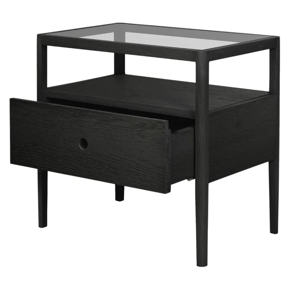 Ethnicraft Nachttisch Spindle schwarz Sale