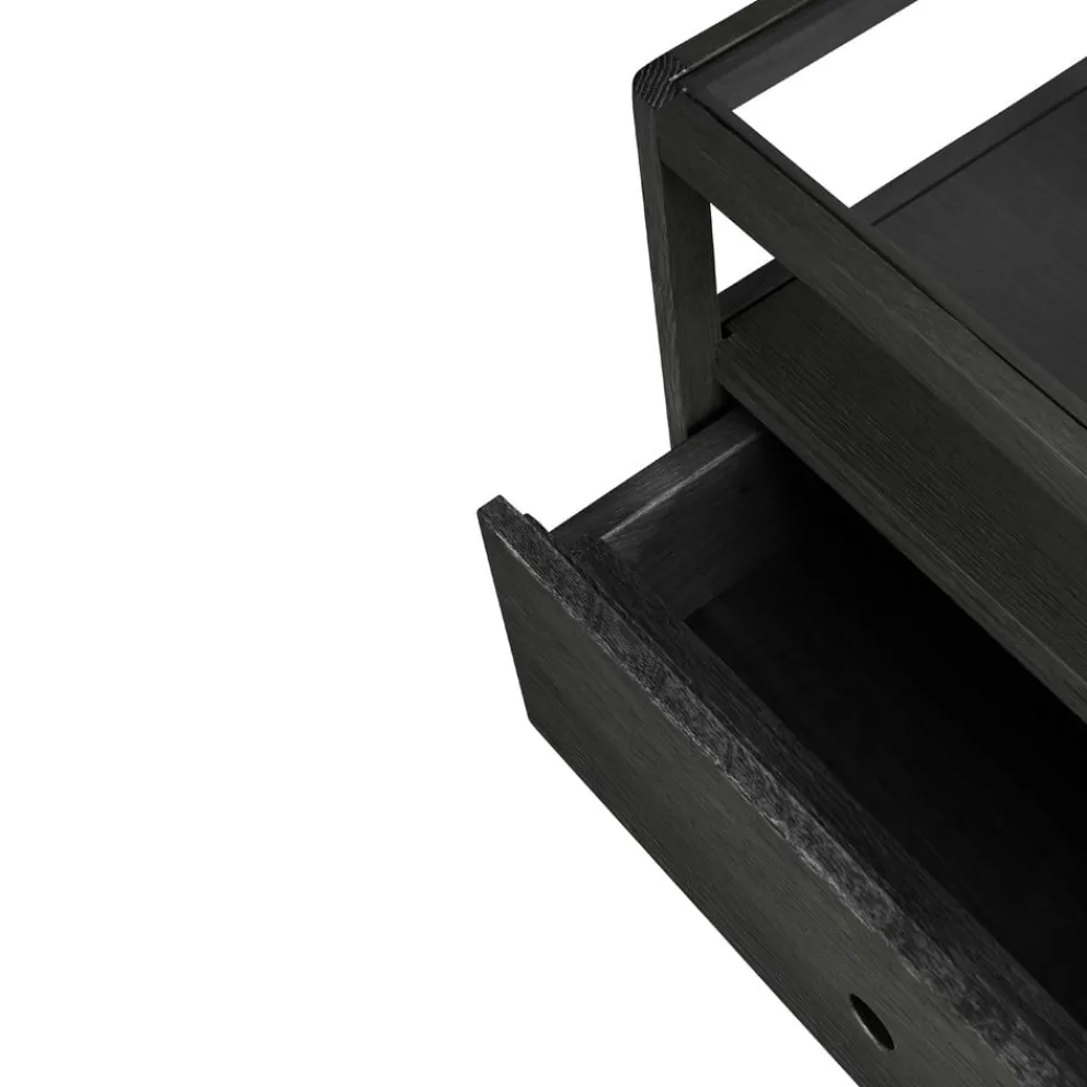 Ethnicraft Nachttisch Spindle schwarz Sale