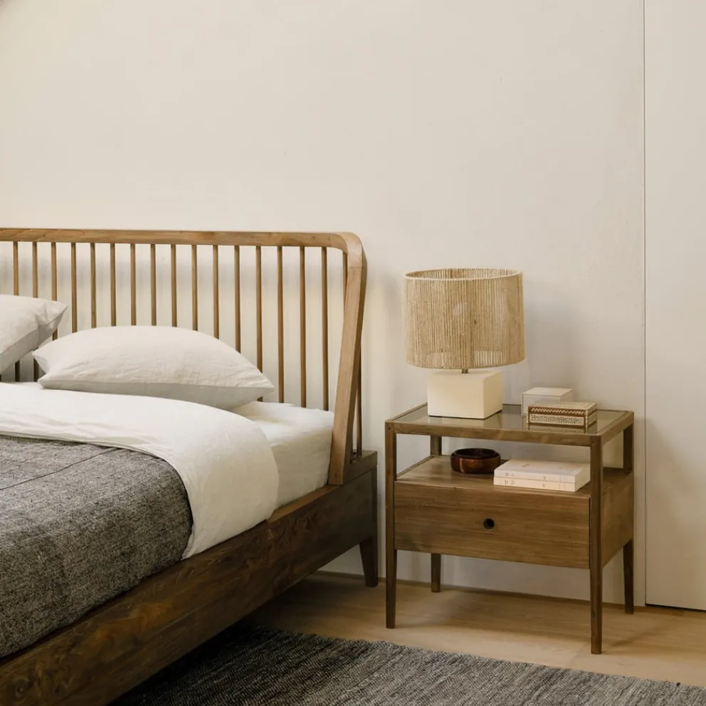 Ethnicraft Nachttisch Spindle braun Outlet