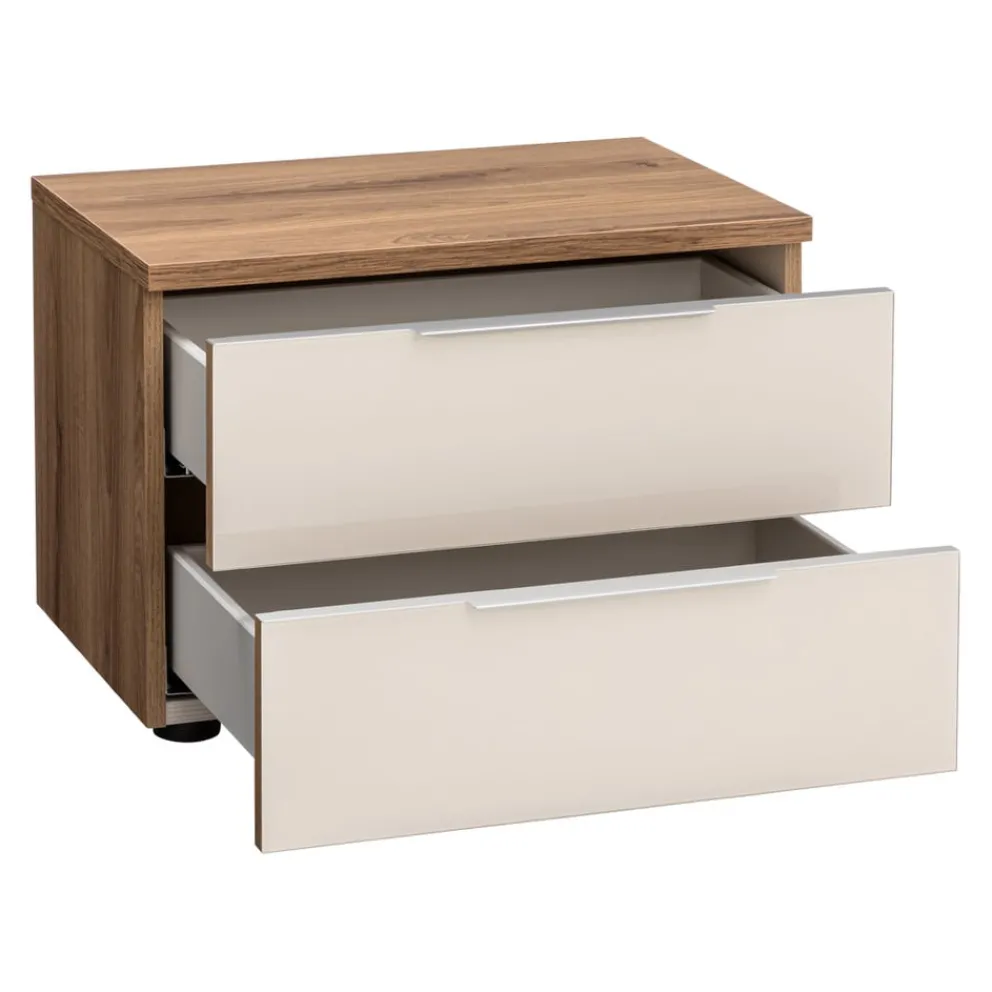 Moderano Nachttisch System One eichefarbig, elfenbein New