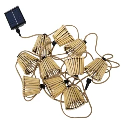 newgarden Outdoor Lichterkette Okinawa bambusfarbig New