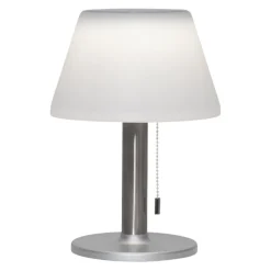 Star Trading Outdoor Tischleuchte Solar Solia chromfarbig