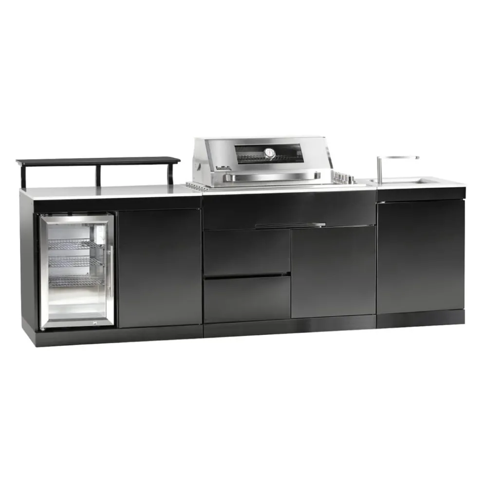 Buschbeck Outdoorküche Bradford schwarz, weiss
