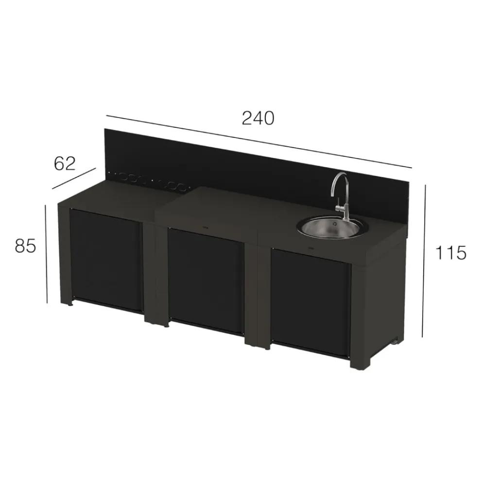 ENO Planchas Outdoorküche Classic anthrazit Best