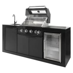Buschbeck Outdoorküche Liverpool schwarz Discount