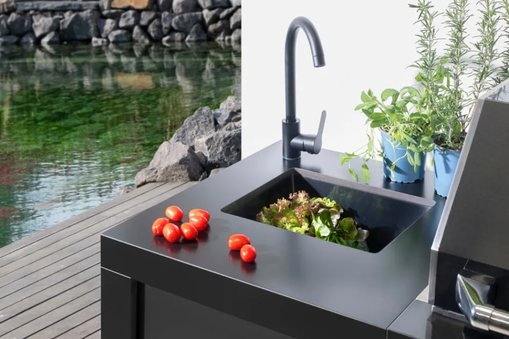 Buschbeck Outdoorküche Liverpool schwarz Discount