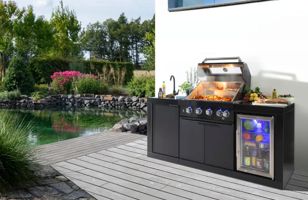 Buschbeck Outdoorküche Liverpool schwarz Discount
