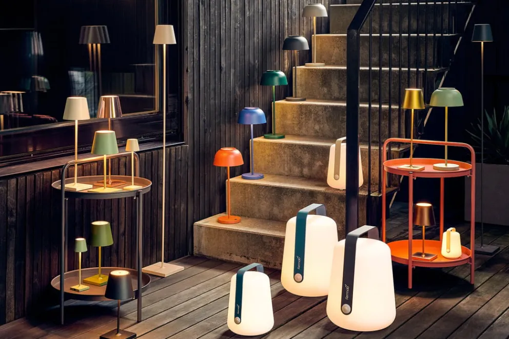 Fermob Outdoorleuchte Balad hellgrau, weiss Outlet