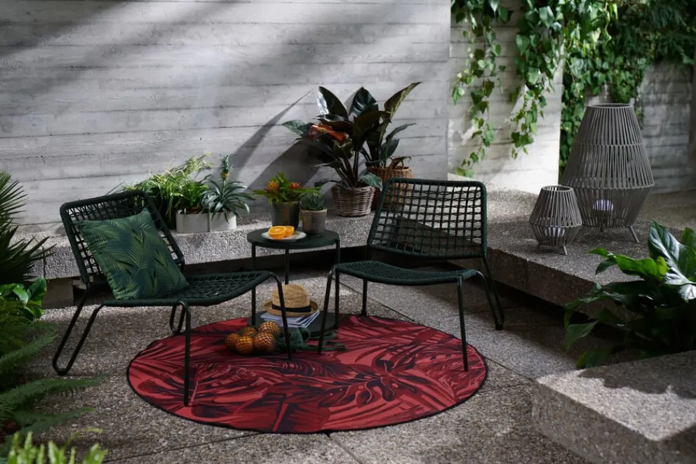 Johann Jakob Outdoor-Teppich Fenja rot Clearance
