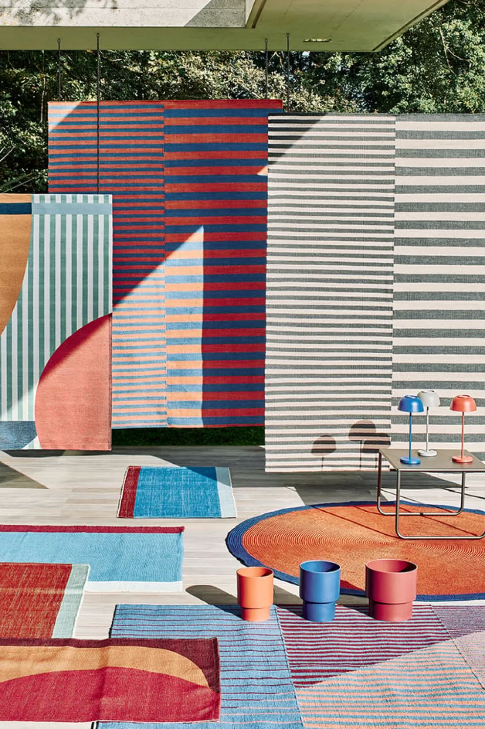 atelier pfister Outdoor-Teppich gempen bunt Discount