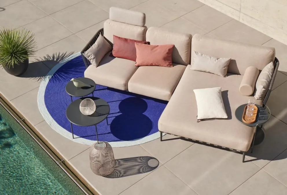 atelier pfister Outdoor-Teppich Hochwald blau