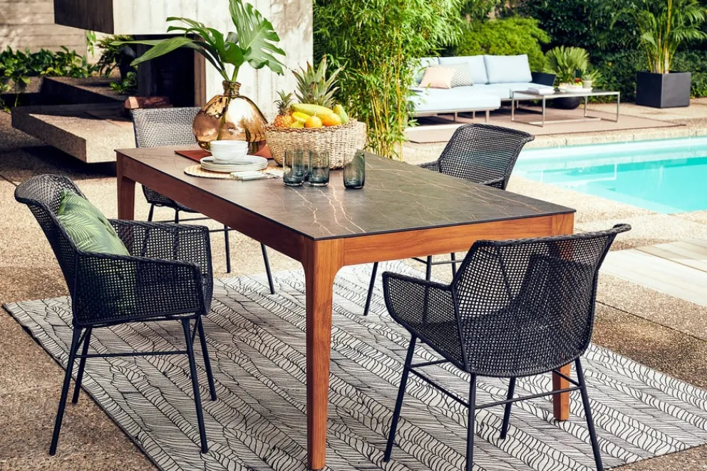 Ambia Garden Outdoor-Teppich Napoli grau Discount
