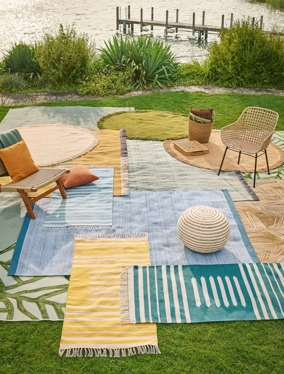 edy&liv Outdoor-Teppich Sirva gelb New