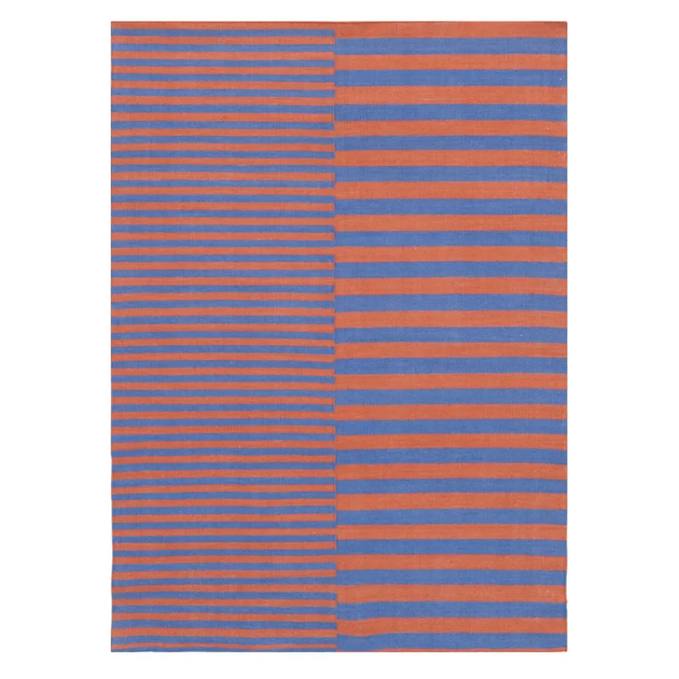 atelier pfister Outdoor-Teppich Staufen blau, orange Hot