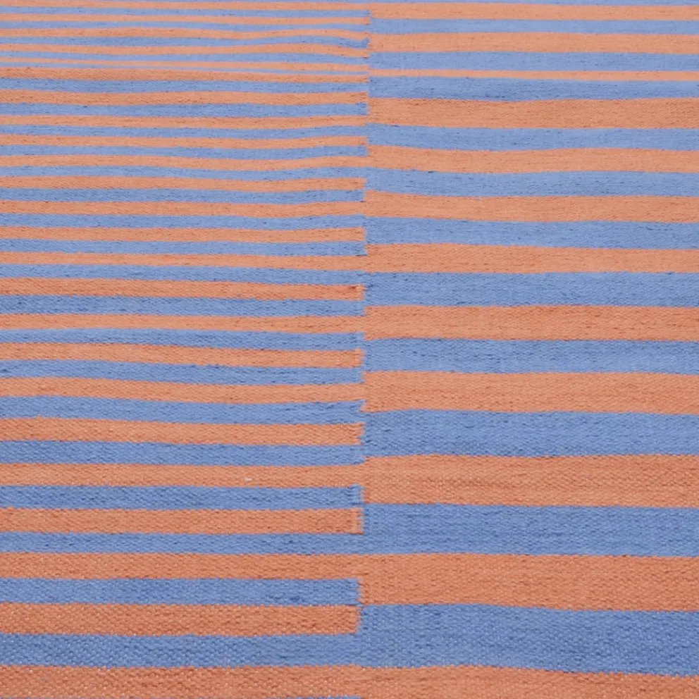 atelier pfister Outdoor-Teppich Staufen blau, orange Hot
