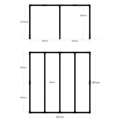 PLUS Pergola Cubic schwarz Outlet