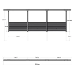 PLUS Pergola Cubic schwarz