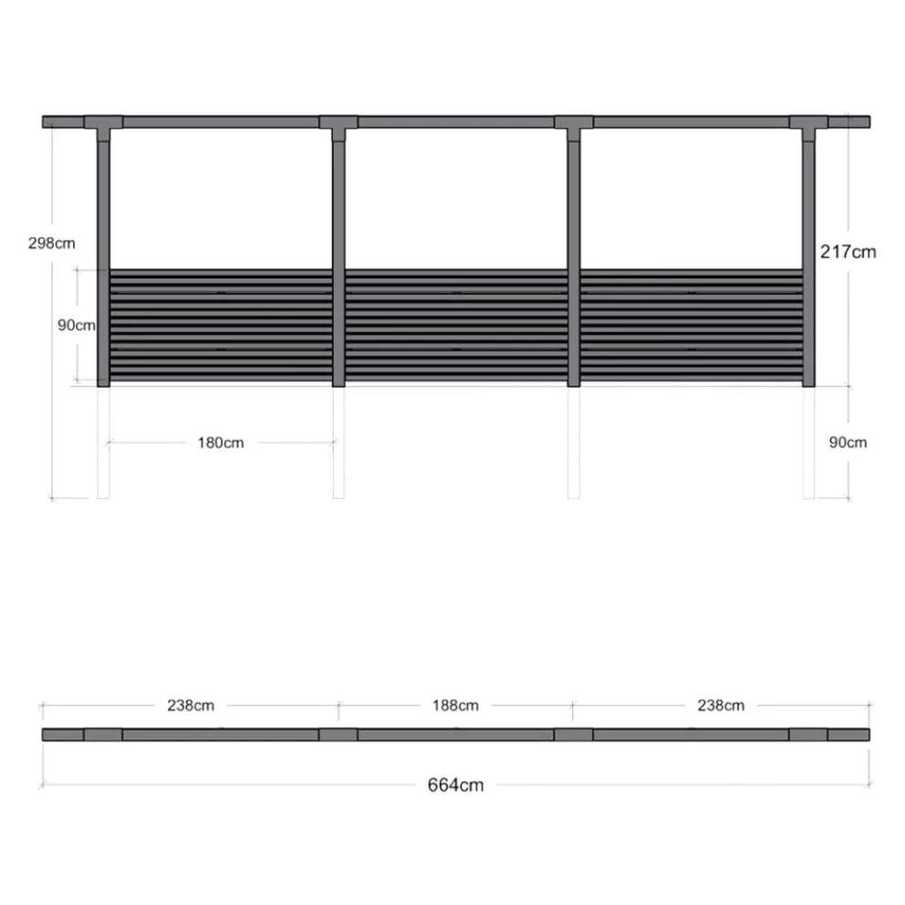 PLUS Pergola Cubic schwarz