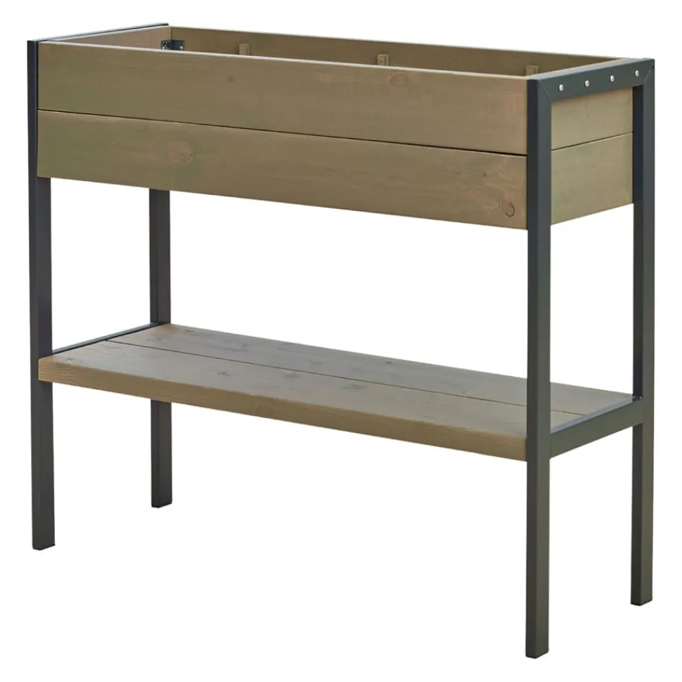 PLUS Pflanzkasten Funkis braun, grau