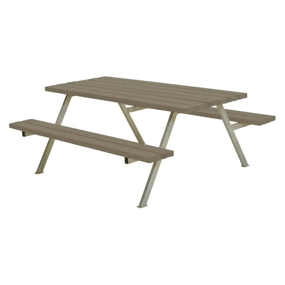 PLUS Picknicktisch Alpha braungrau
