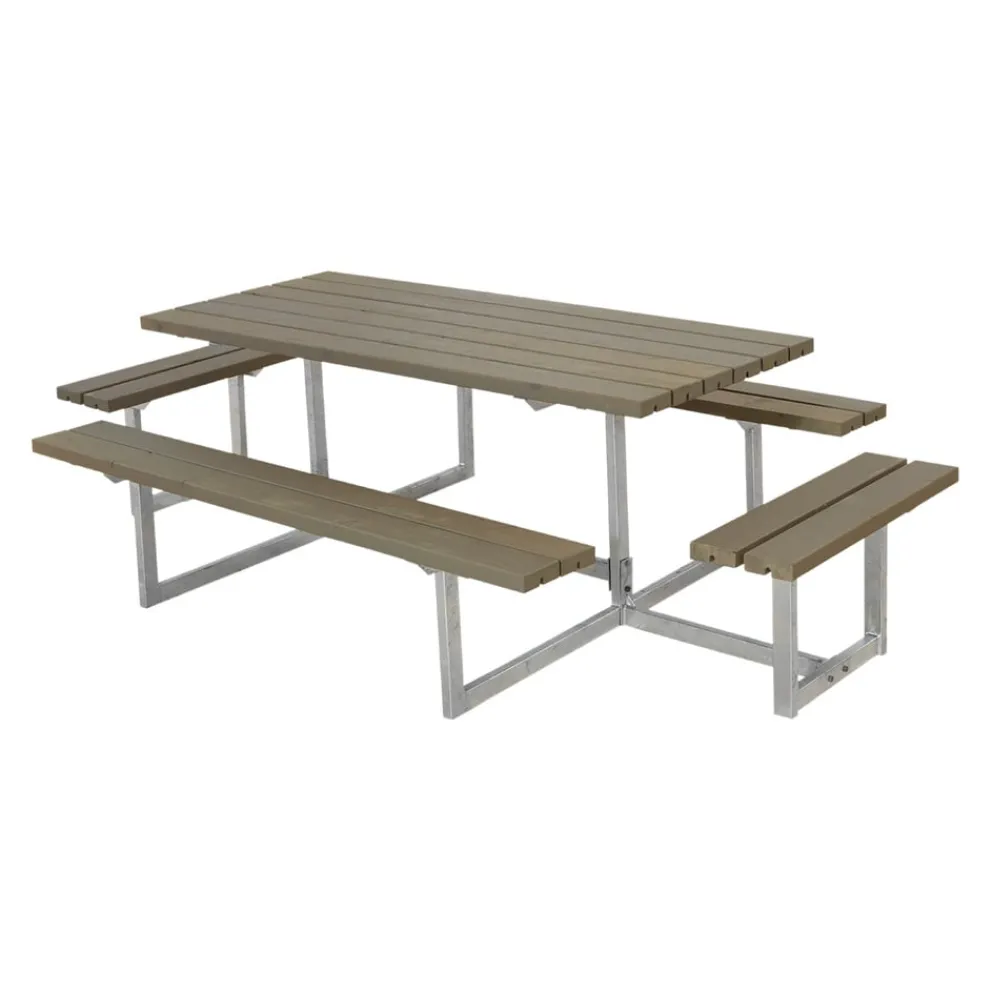 PLUS Picknicktisch Basic braungrau New