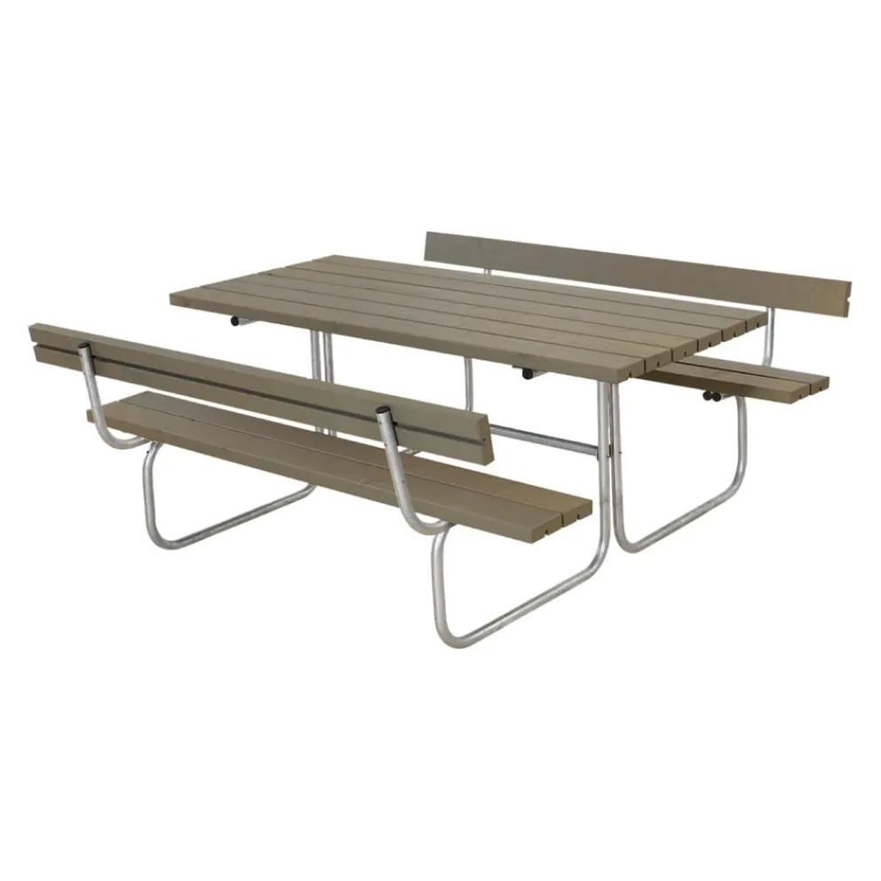 PLUS Picknicktisch Combi braungrau
