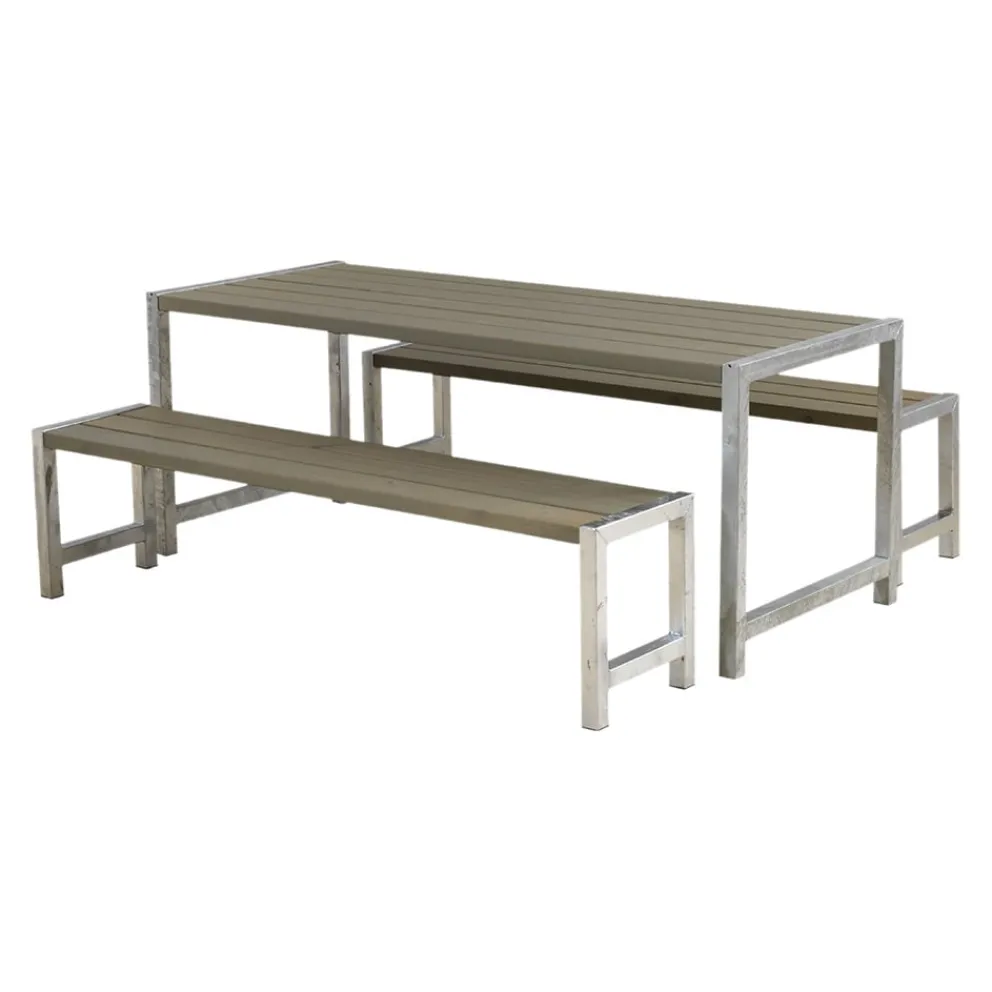 PLUS Picknicktisch Simple braungrau Hot
