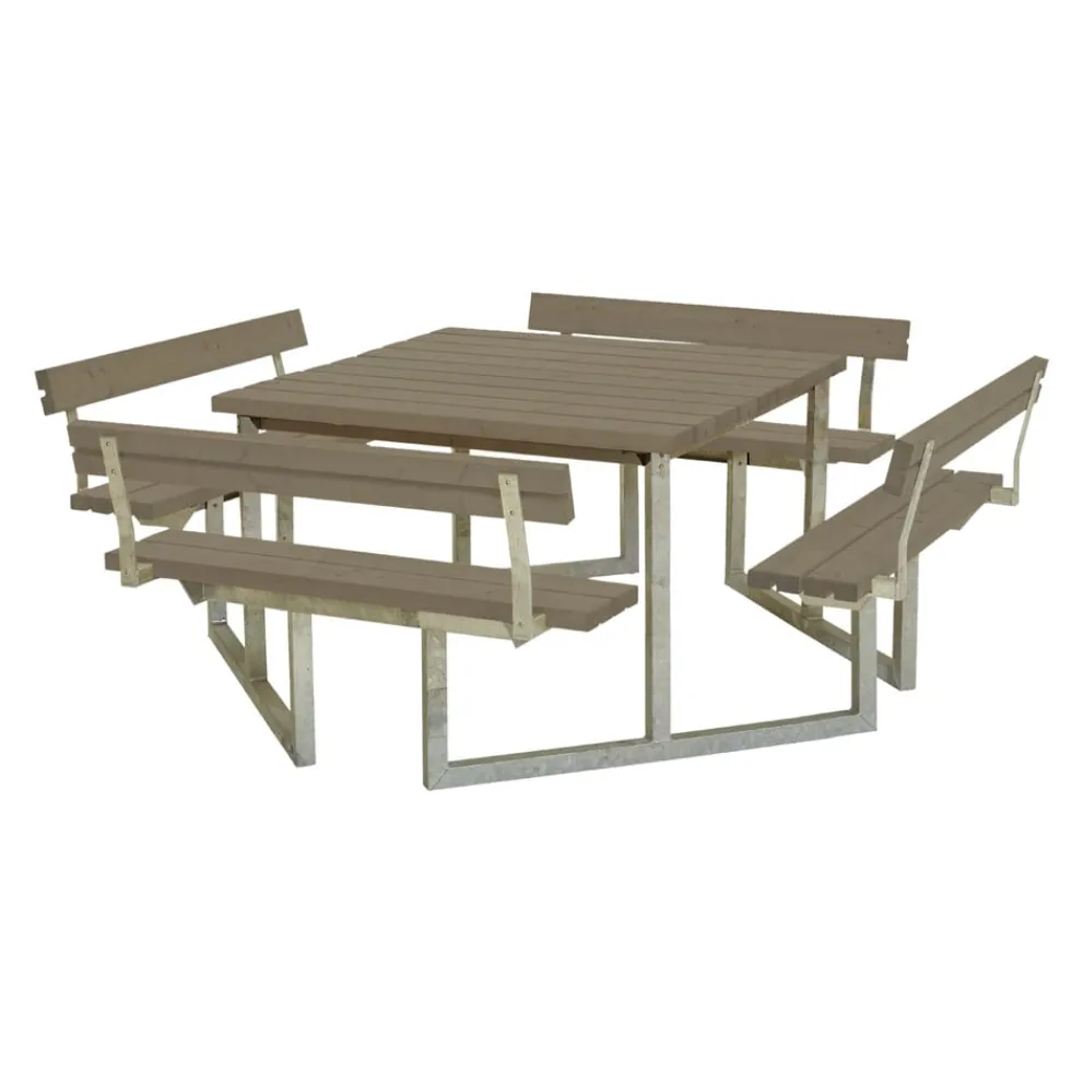 PLUS Picknicktisch Twist graubraun Best